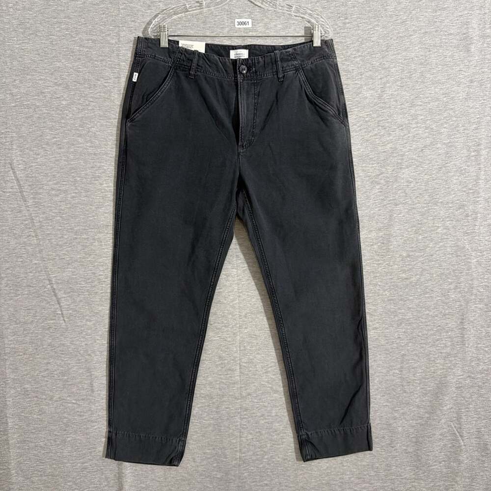 Citizens Of Humanity Women's 31 Cropped Straight Carter Utility Washed Black
